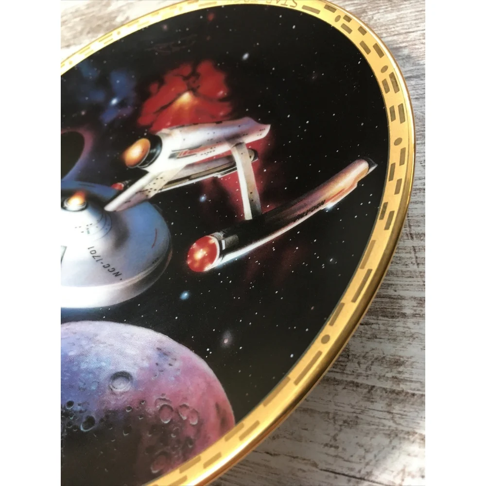 Vintage 1994 Star Trek USS Enterprise Hamilton Collector Plate COA